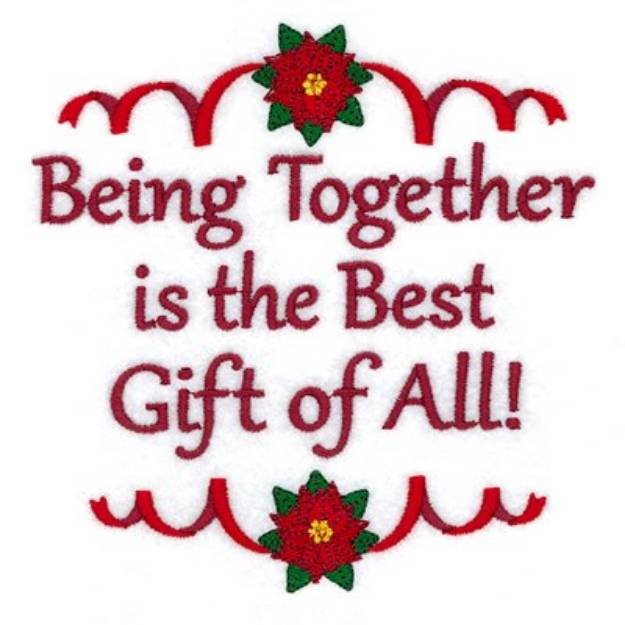 Picture of Together is Best Gift Ever! Machine Embroidery Design