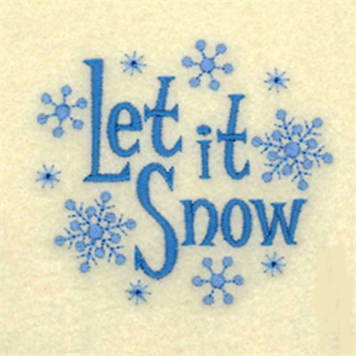 Let it Snow Ornament Machine Embroidery Design