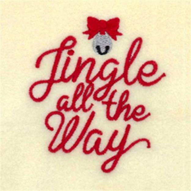 Picture of Jingle all the Way Ornament Machine Embroidery Design