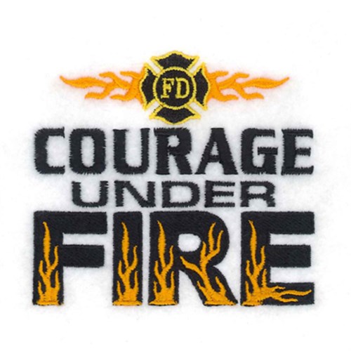 Courage Under Fire Machine Embroidery Design