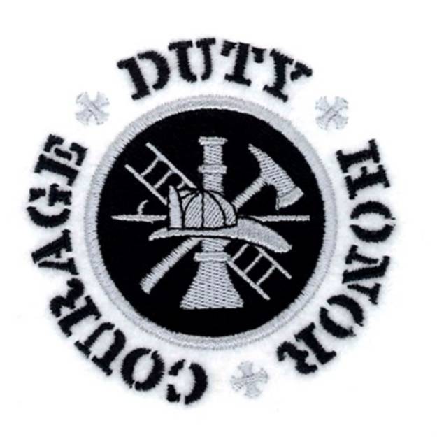 Picture of Duty Honor Courage Machine Embroidery Design