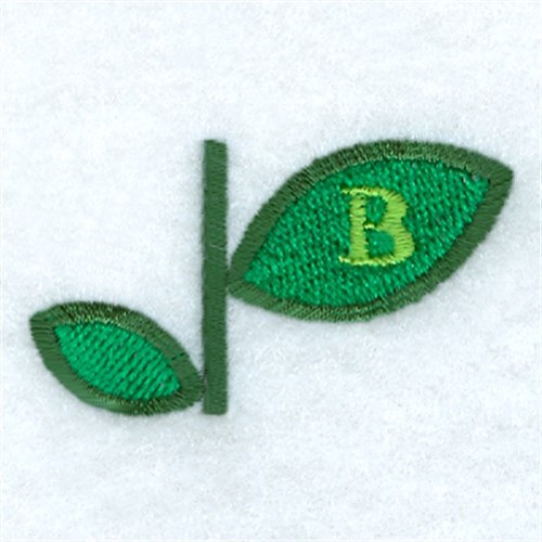 Flower Alphabet B Machine Embroidery Design