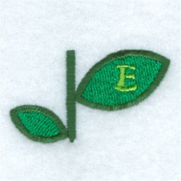 Picture of Flower Alphabet E Machine Embroidery Design