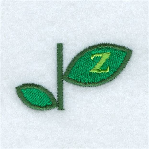 Picture of Flower Alphabet Z Machine Embroidery Design