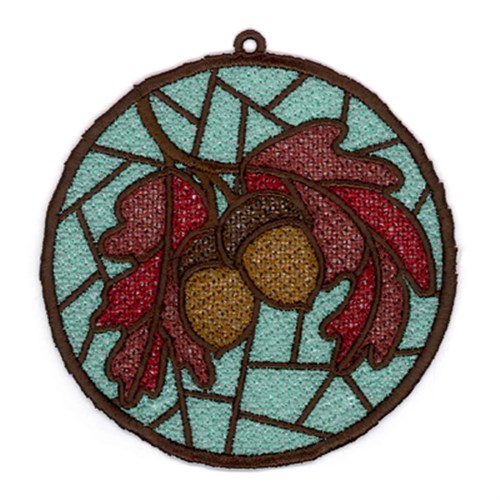 Acorn FSL Sun Catchers Machine Embroidery Design