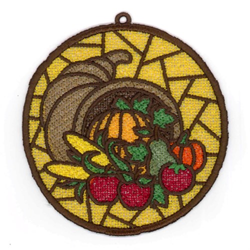 Cornucopia FSL Sun Catchers Machine Embroidery Design