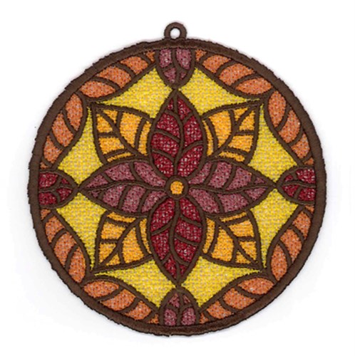 Leaves FSL Sun Catchers Machine Embroidery Design