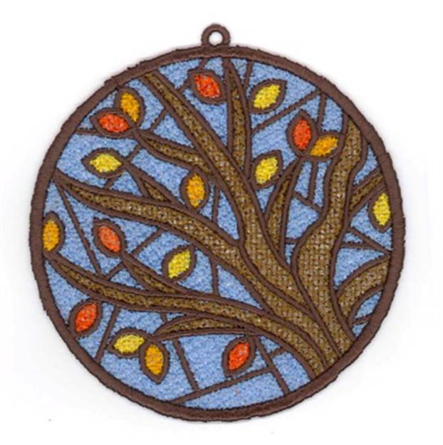 Picture of Tree FSL Sun Catchers Machine Embroidery Design