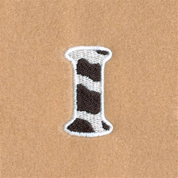 Picture of I Cow Font 1 1/2" High Machine Embroidery Design