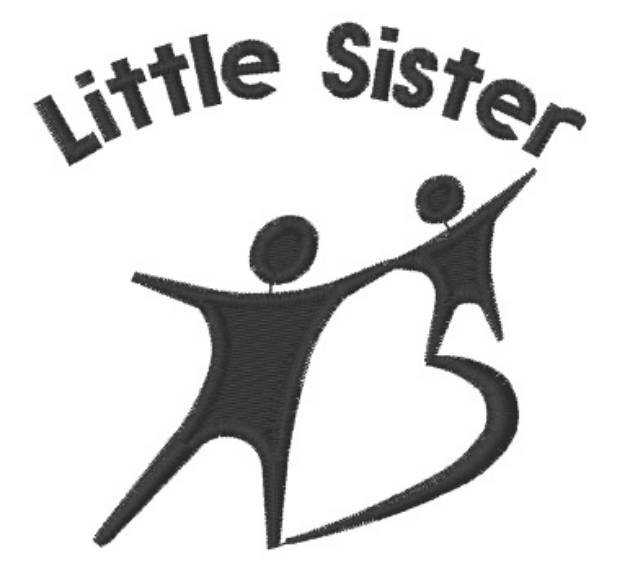 Picture of Little Sister Machine Embroidery Design