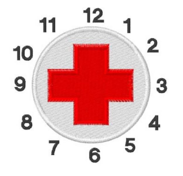 Picture of Medic Around the Clock Machine Embroidery Design