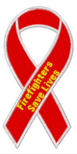 Picture of Firefighter Ribbon Machine Embroidery Design