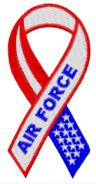 Picture of Air Force Ribbon Machine Embroidery Design