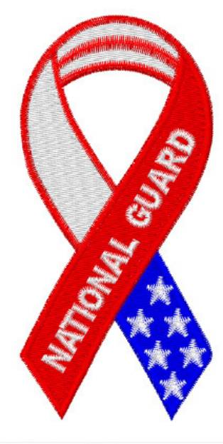 Picture of National Guard Ribbon Machine Embroidery Design