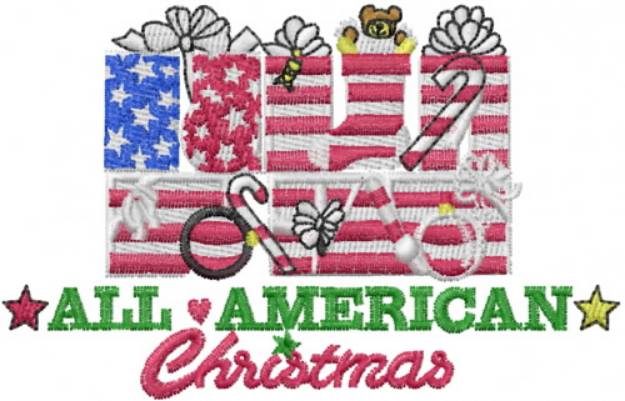 Picture of All American Christmas Machine Embroidery Design