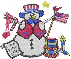 Picture of Snowplace Like America Machine Embroidery Design