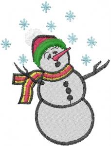 Picture of Singing Snowman Machine Embroidery Design