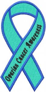 Picture of Ovarian Cancer Awareness Machine Embroidery Design