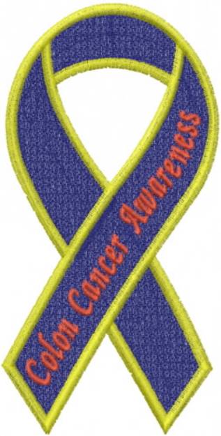 Picture of Colon Cancer Awareness Machine Embroidery Design