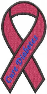 Picture of Cure Diabetes Machine Embroidery Design
