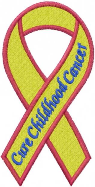 Picture of Cure Childhood Cancer Machine Embroidery Design