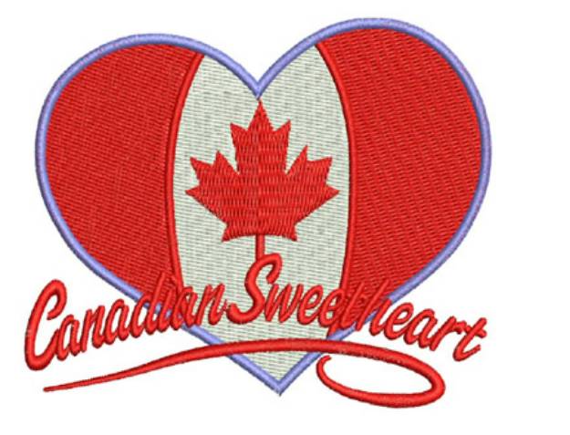 Picture of Canadian Sweetheart Machine Embroidery Design