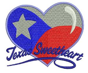 Picture of Texas Sweetheart Machine Embroidery Design