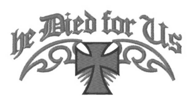 Picture of Christian Cross Machine Embroidery Design