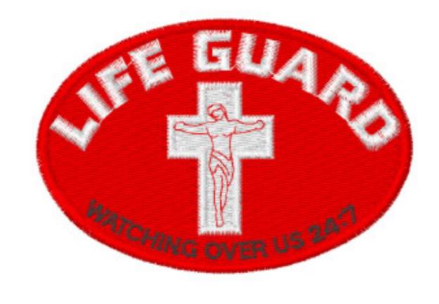 Picture of Life Guard Machine Embroidery Design