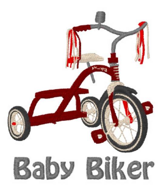Picture of Baby Biker Machine Embroidery Design