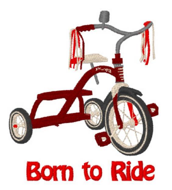 Picture of Born to Ride Machine Embroidery Design