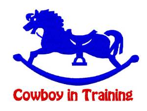 Picture of Cowboy In Training Machine Embroidery Design