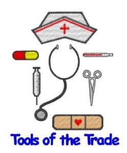 Picture of Nurse Tools Machine Embroidery Design