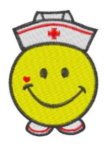 Picture of Nurse Smiley Machine Embroidery Design