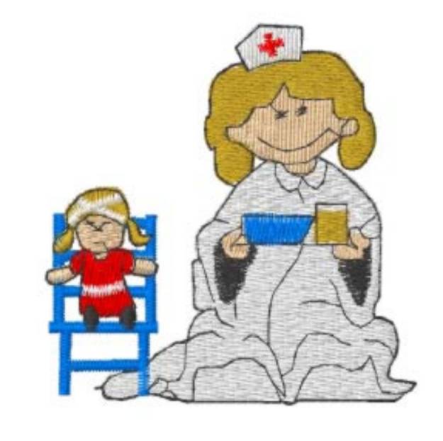 Picture of Grow Up Nurse Machine Embroidery Design