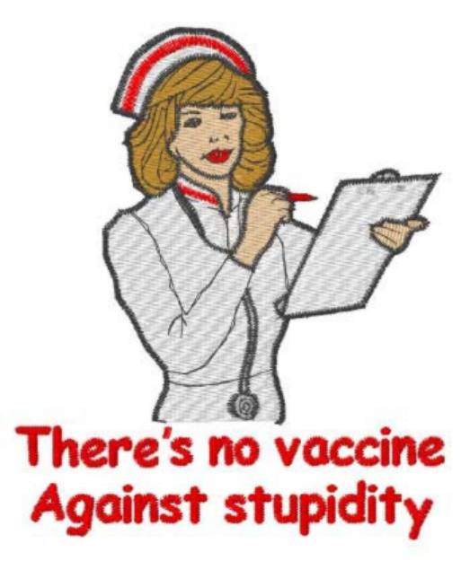 Picture of Nurse Against Stupidity Machine Embroidery Design