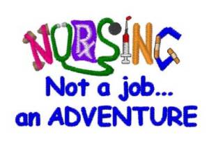 Picture of Nursing Not Adventure Machine Embroidery Design