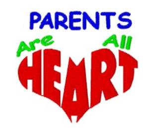 Picture of Parents are HEART Machine Embroidery Design