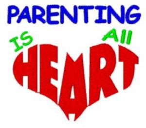 Picture of Parenting is all HEART Machine Embroidery Design