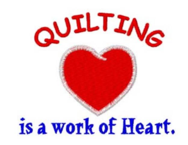 Picture of Quilting Work of Heart Machine Embroidery Design