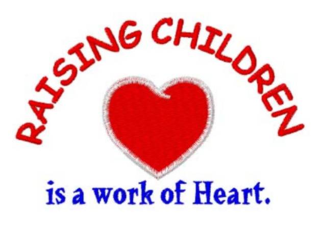 Picture of Raising Children Machine Embroidery Design