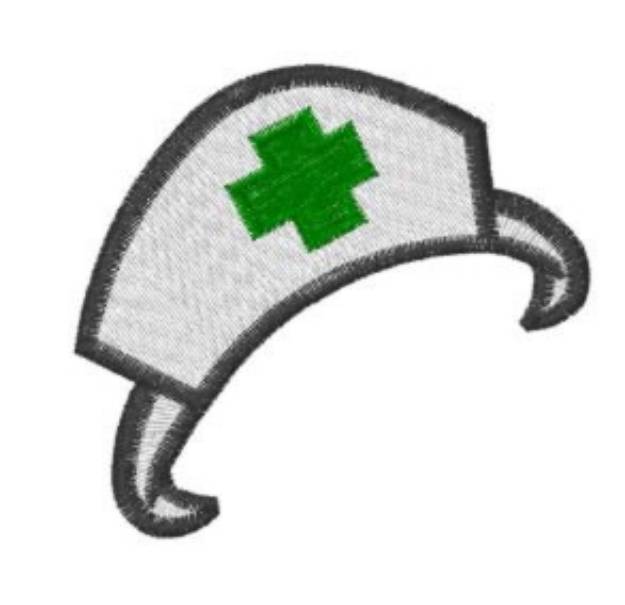 Picture of Nurse Hat Machine Embroidery Design