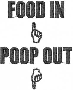 Picture of Baby Food Poop Machine Embroidery Design