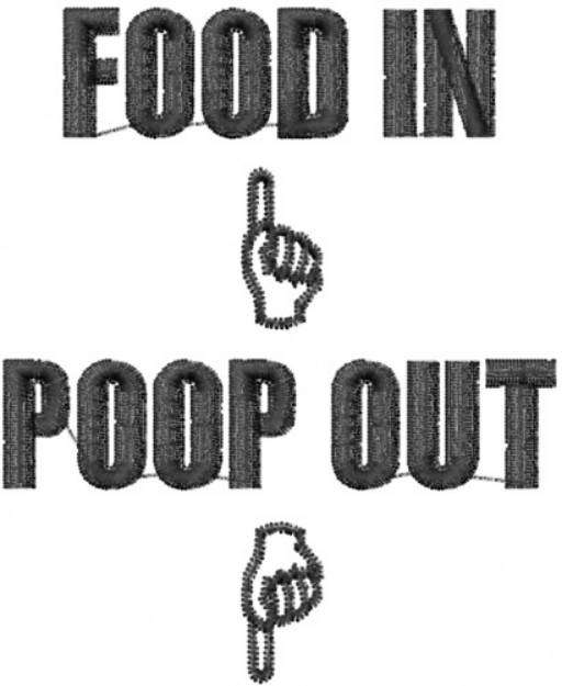 Picture of Baby Food Poop Machine Embroidery Design
