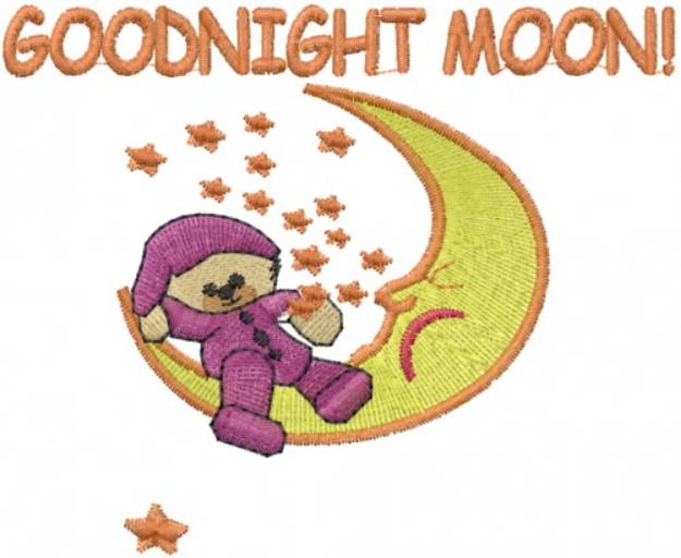 Picture of Good Night Moon Machine Embroidery Design
