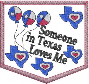 Picture of Love in Texas Machine Embroidery Design