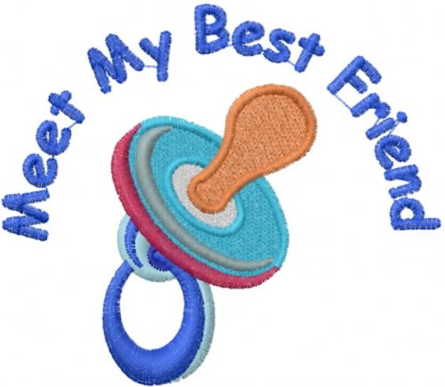 Picture of Baby Pacifier Machine Embroidery Design