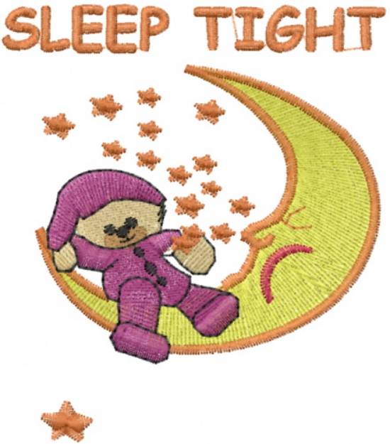 Picture of Goodnight Baby Moon Machine Embroidery Design