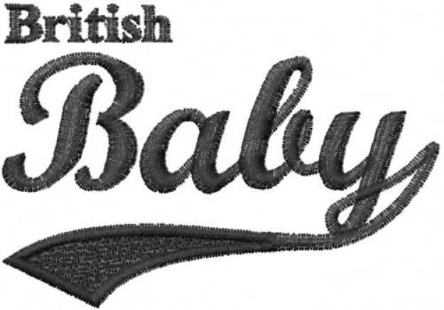 Picture of British Baby Machine Embroidery Design