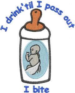 Picture of Baby Drink Machine Embroidery Design